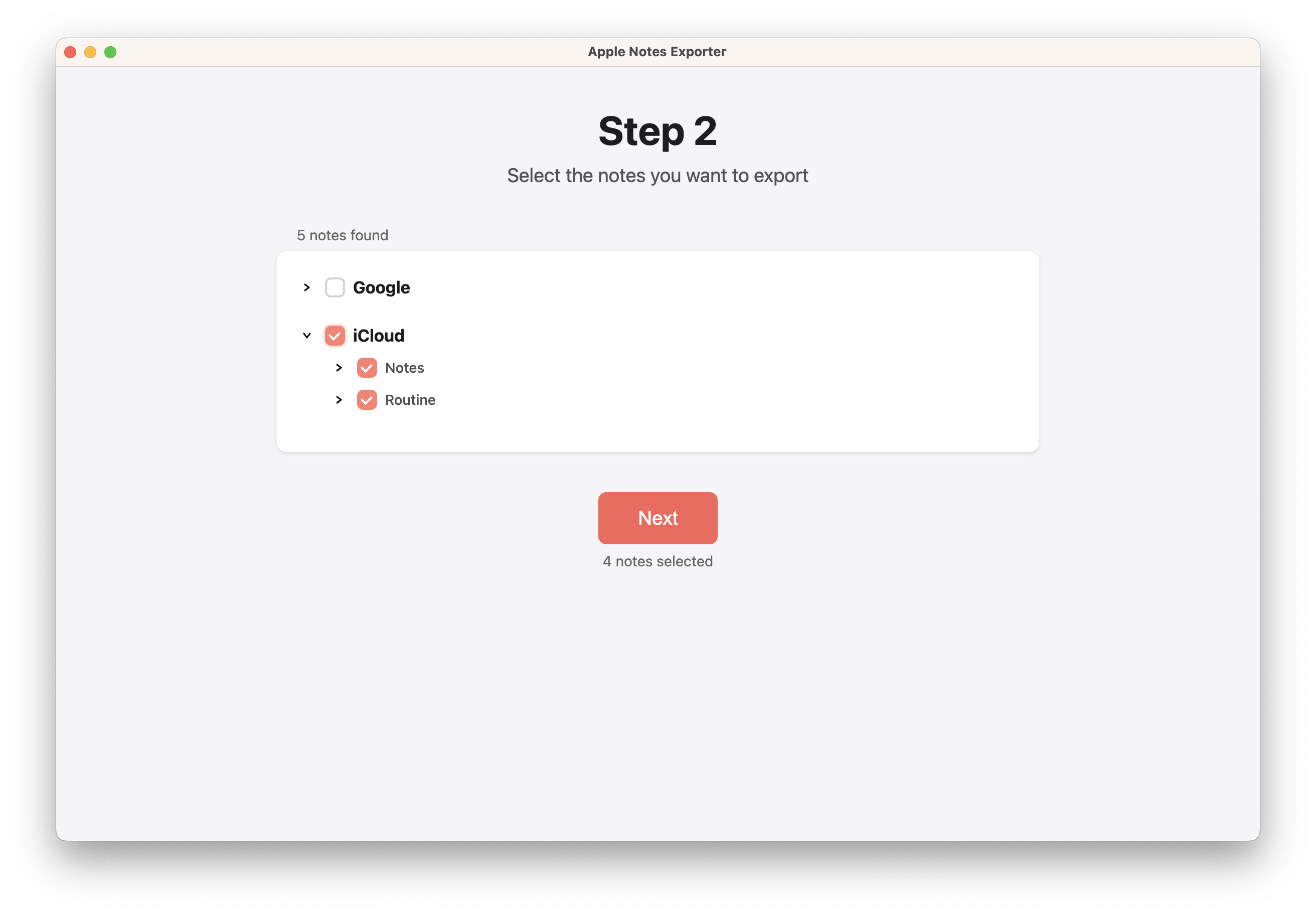 Apple Notes Exporter - Feature Two